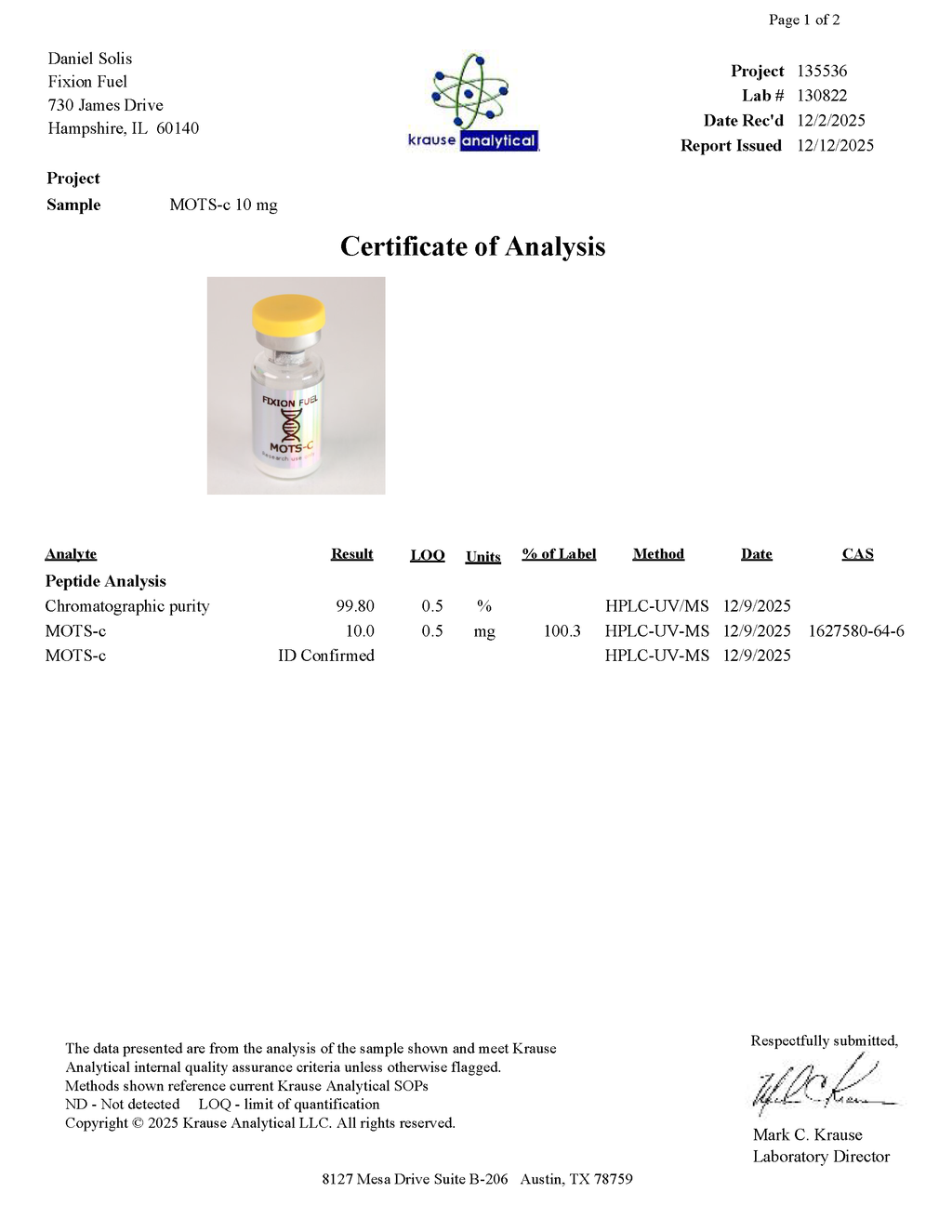 MOTS-C 10MG