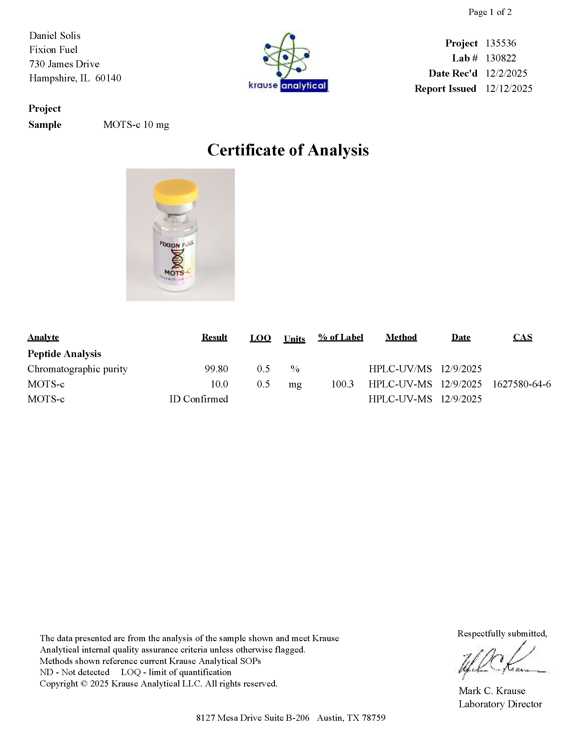 MOTS-C 10MG