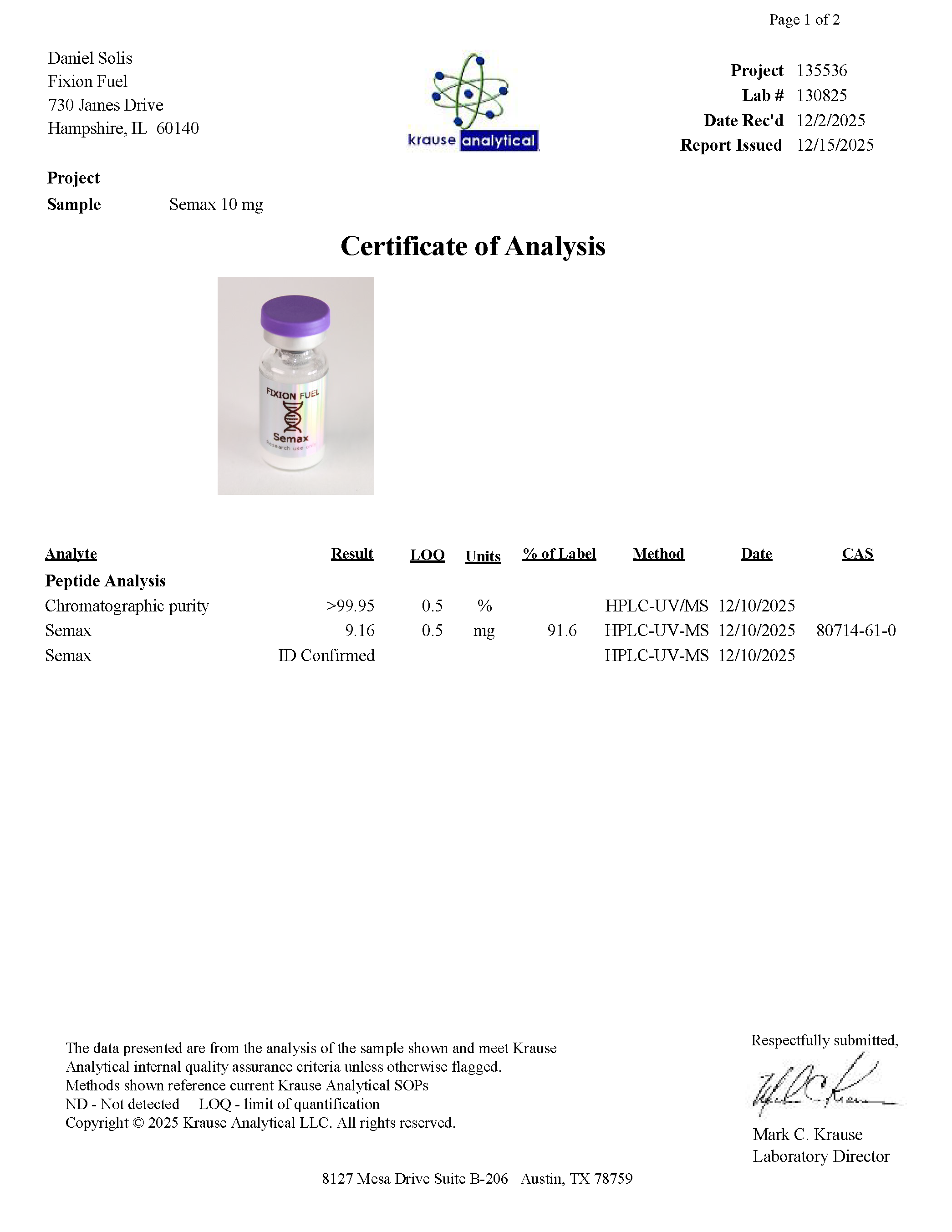 SEMAX 10MG